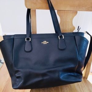 COACH LEATHER TOTE PURSE